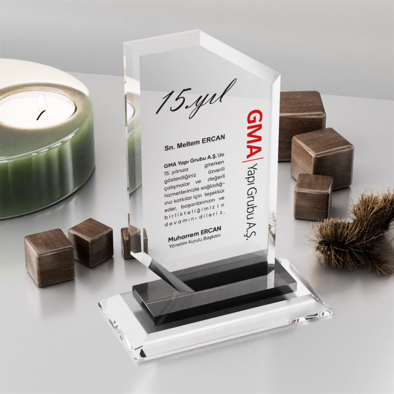 Kristal Teşekkür Plaketi