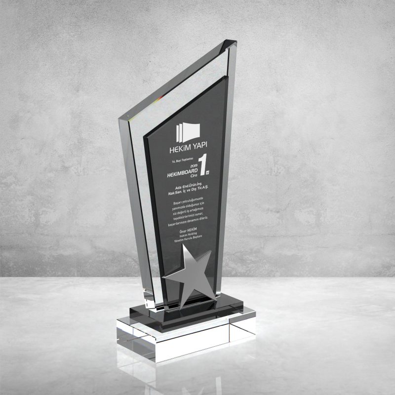 Lüks Kristal Plaket Antalya