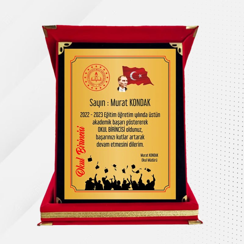 Öğrenci Başarı Plaketi