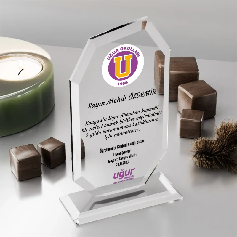 Öğretmene Teşekkür Plaketi