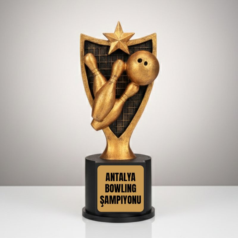 Bowling Figürlü Ödül Kupa