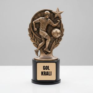 Gol Kralı Figürlü Ödül Kupası