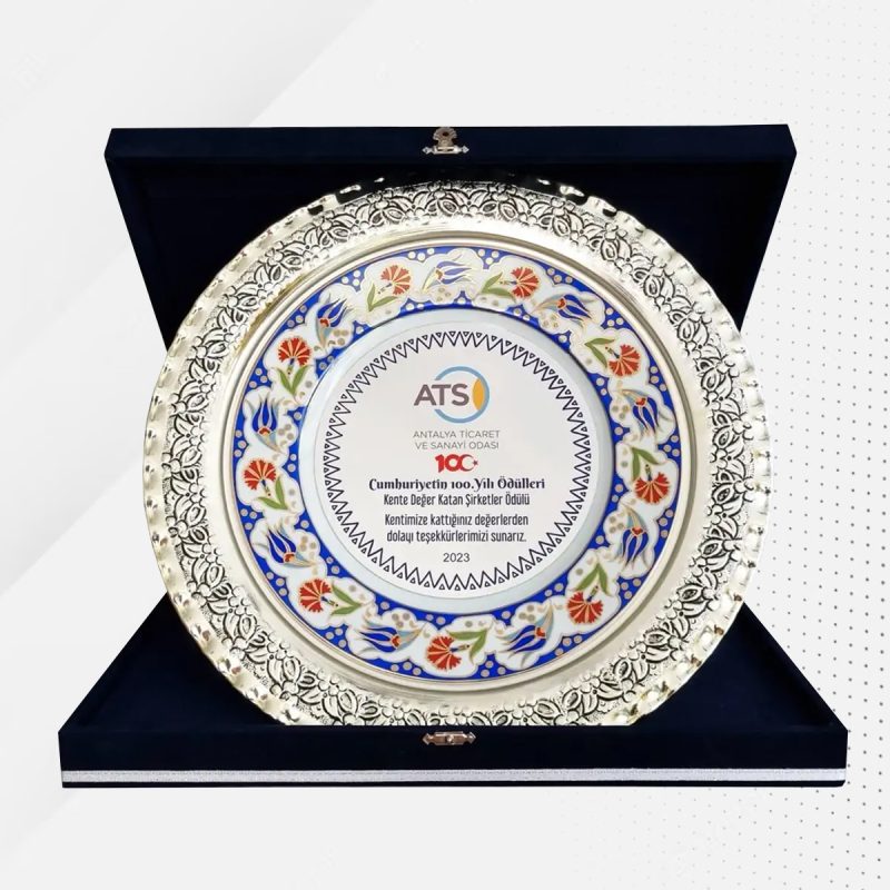 Gümüş Tabak Plaket