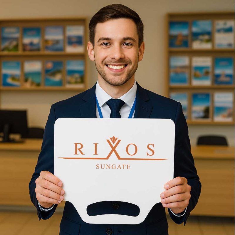 Müşteri Karşılama El Tabelası