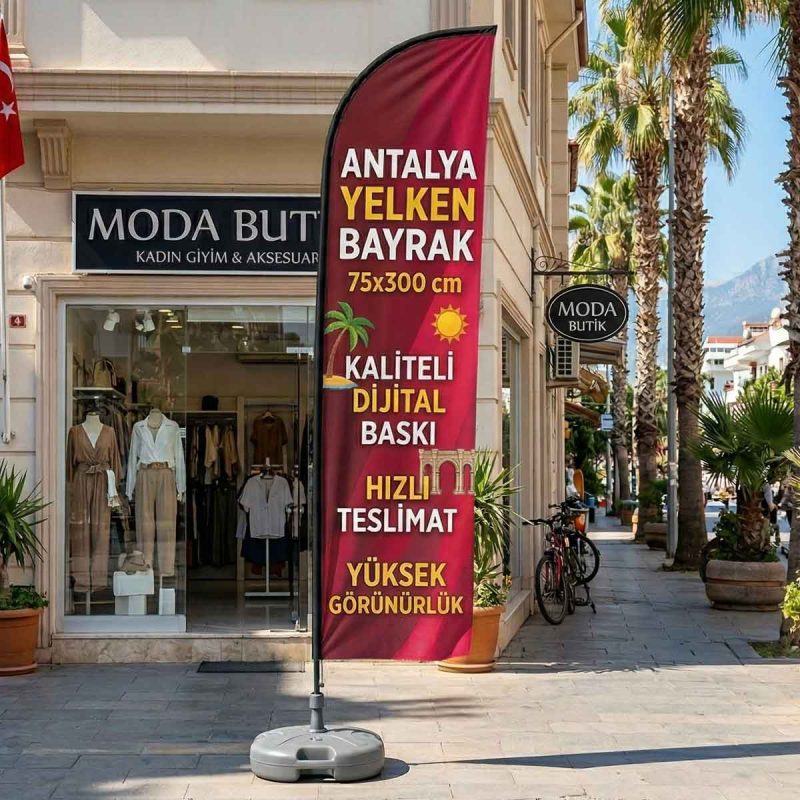 Antalya Yelken Bayrak 75x300